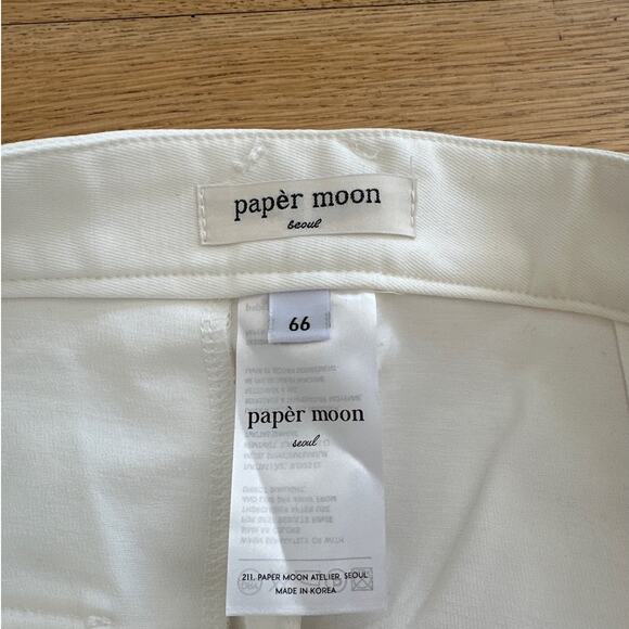 Paper Moon - Cargo Pants with Zip Ankles in White - Picture 3 of 5